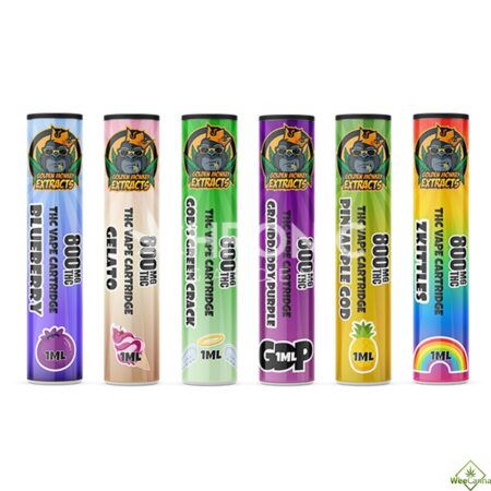 Golden Monkey Extracts – Premium 800MG THC Cartridges – 1ML